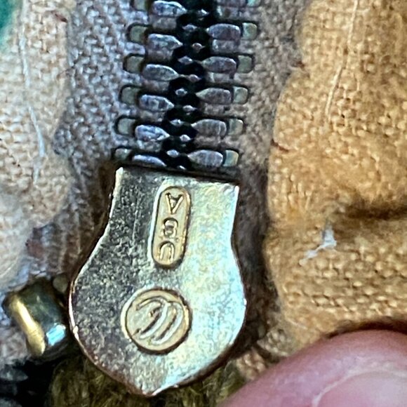 Vintage 1958 Green Goose Cowichan Handmade Woven Wool Jacket Canvas Large Canada - Picture 15 of 16